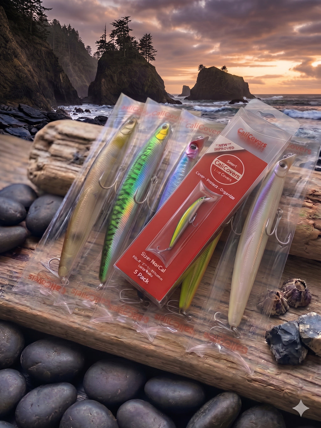 SIZE: NorCal - 5 Pk /  6"-7" (150-175mm) Baits