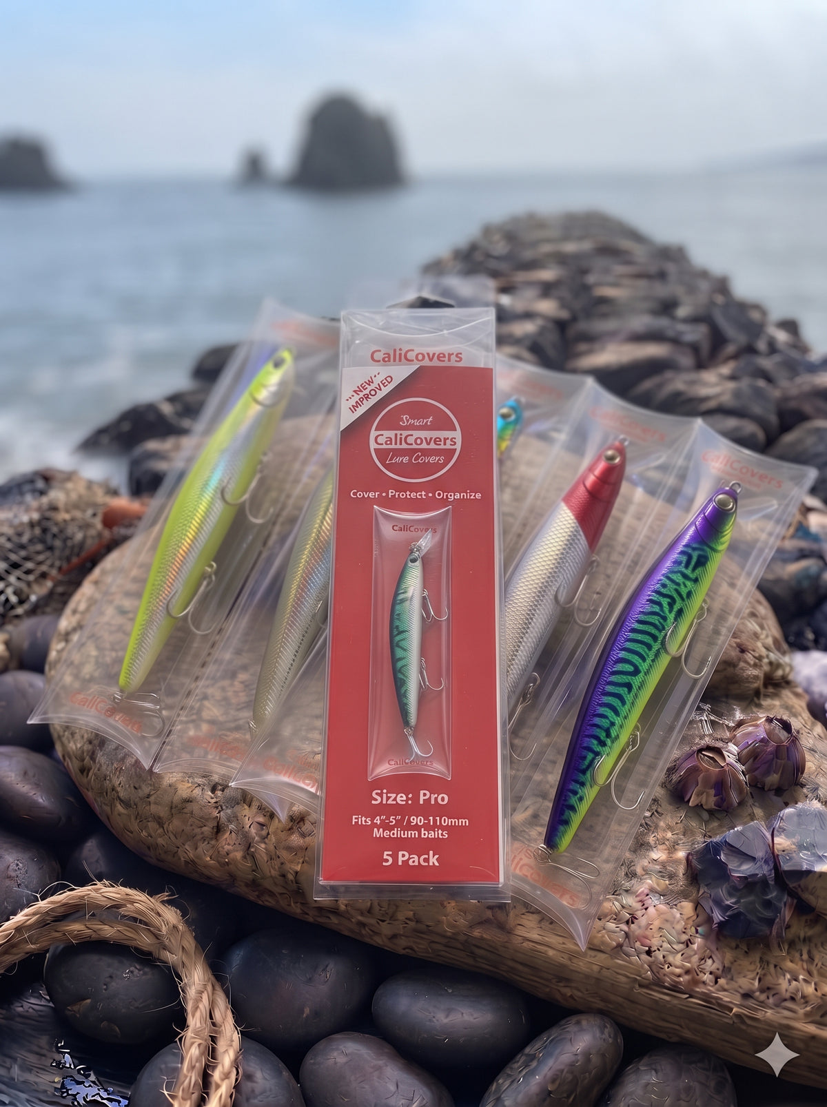SIZE:  Pro - 5 Pk / 4" - 5" (90-110mm) Baits